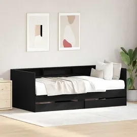 vidaXL Tagesbett 100 x 200 cm Schwarz