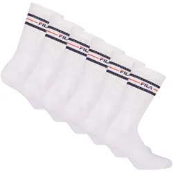 Kurzsocken FILA "Socken 6er Pack", Herren, Gr. 35-38, weiß, Obermaterial: 80% Baumwolle CO. 18% Polyester PES. 2% Elasthan EL., Socken