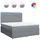 vidaXL Boxspringbett 180 x 200 cm Hellgrau