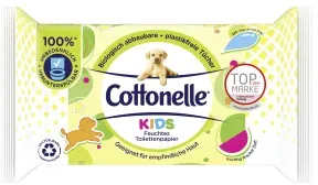 Cottonelle® feuchtes Toilettenpapier Kids, sanfte Feuchttücher für Kids ab drei, 1 Nachfüllpackung = 42 Stück