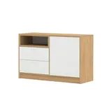 Sofa.de Sideboard White Oak ¦ holzfarben ¦ Maße (cm): B: 120,6 H: 77,3