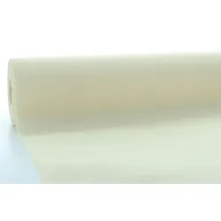 Mank Tischdeckenrolle aus Airlaid - Creme, 80 cm x 40 m , 1 Stück - Tischtuch Uni Neutral Tischdecke