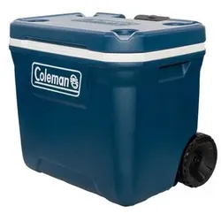 Coleman 50QT XtremeTM Wheeled Cooler, Blau, Kunststoff, Polyurethan (PU), Schwarz