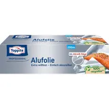 Toppits Alufolie 29,0 cm x 200m, Extra Reißfest, Doppel-Kraft-Waben, Ideal zum Kochen, Grillen & Frischhalten