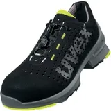 Uvex 1 gelochter Halbschuh, Sicherheitsschuhe S1 SRC, Arbeitsschuhe für Damen & Herren, Schwarz/Lime - Gr. 51