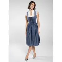 Spieth & Wensky Dirndl Frances (1-tlg) Elegante Stoffkombination blau 44