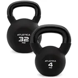 ATLETICA Kettlebell | 4kg-32kg | hochwertiger Look & Feel | doppelt Neopren beschichtet | Größe 12kg