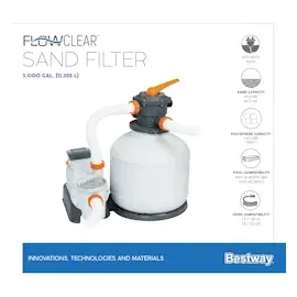 BESTWAY Flowclear Sandfilteranlage 11.355 l/h  500 W