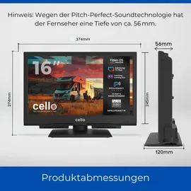 cello CTRAV-16TZ 16" Full HD LED Smart TV