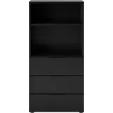 FMD Schubladenkommode 49,7 x 102,8 x 31,5 cm Schwarz