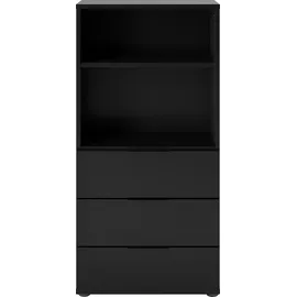 FMD Schubladenkommode 49,7 x 102,8 x 31,5 cm Schwarz