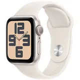 Apple Watch SE GPS 40 mm Aluminiumgehäuse Polarstern, Sport Loop Polarstern S/M
