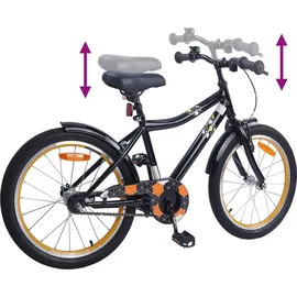 vidaXL Kinderfahrrad 18 Zoll schwarz