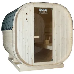HOME DELUXE Outdoor Sauna CUBE XL - Größe: XL