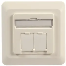 EFB-Elektronik ET-25211.1V1 Datendose Cat.6 250MHz oben/unten Unterputz 2xRJ45