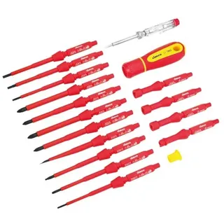 CIMCO Schraub.Wechselklingen-Set VDE, 18-tlg. 117862