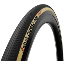 Vittoria Corsa Pro Tubular 700 X 25-28 Rennradreifen - Black / Beige - 700 x 25-28