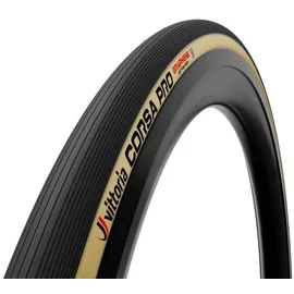 Vittoria Corsa Pro Tubular 700 X 25-28 Rennradreifen - Black / Beige - 700 x 25-28