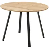 Mid.you Esstisch, Eiche, Holz, Eiche, massiv, rund, eckig, 110x75x110 cm, Esszimmer, Tische, Esstische, Esstische rund