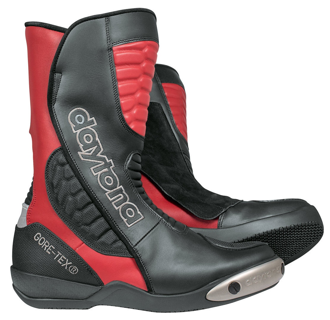 Daytona Strive GTX Gore-Tex waterdichte motorlaarzen, zwart-rood, 46 Voorman