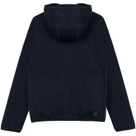 Colmar Kapuzenstrickjacke "MENS SWEATER", Herren, Gr. M, blau (marine), Strick, Obermaterial: 52% Polyester, 30% Schurwolle, 18% Polyacryl, unifarben, regular fit normal, hoch geschlossener Ausschnitt, abgesteppte Kante, Strickjacken, regular fit, mit Kapuze