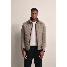 Bugatti Blouson BUGATTI, Herren, Gr. 50, beige, 100% Polyester, unifarben, regular fit, Bündchen, Jacken Blouson, mit Frontsteppung