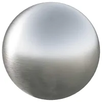 vidaXL Gartenbrunnen Gebürsteter Ball Ø 30 cm Silber Edelstahl 201