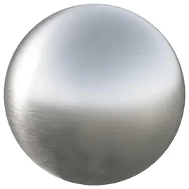 vidaXL Gartenbrunnen Gebürsteter Ball Ø 30 cm Silber Edelstahl 201