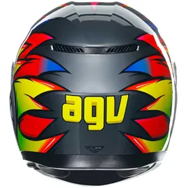 AGV K3 Birdy 2.0 Integralhelm - Grau/Gelb/Rot / M