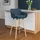 CLP Barhocker gepolstert 55 x 99 x 46 cm Blau