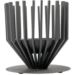 RedFire Feuerkorb Irving groß, schwarz, 55 cm, Stahlstangen als Designelement