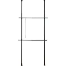 Wenko Teleskop-Garderobensystem Herkules Basic Schwarz