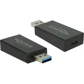 DeLock USB-A zu USB-C Adapter Schwarz