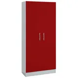 WIHO KÜCHEN Kiel 80 x 35 x 180 cm Rot