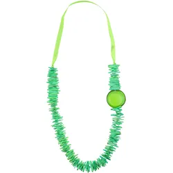 Lange Kette "Mira", Damen, Gr. one size, Holz, grün, COLLEZIONE ALESSANDRO, Basic, Halsketten, aus Holzchips gefädelt