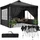 luxuskollektion Faltpavillon 3 x 3 m Schwarz