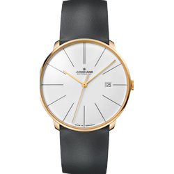 Junghans Meister Fein 27/7150.00 Sonderangebot - versilbert matt,braun - 39,5mm