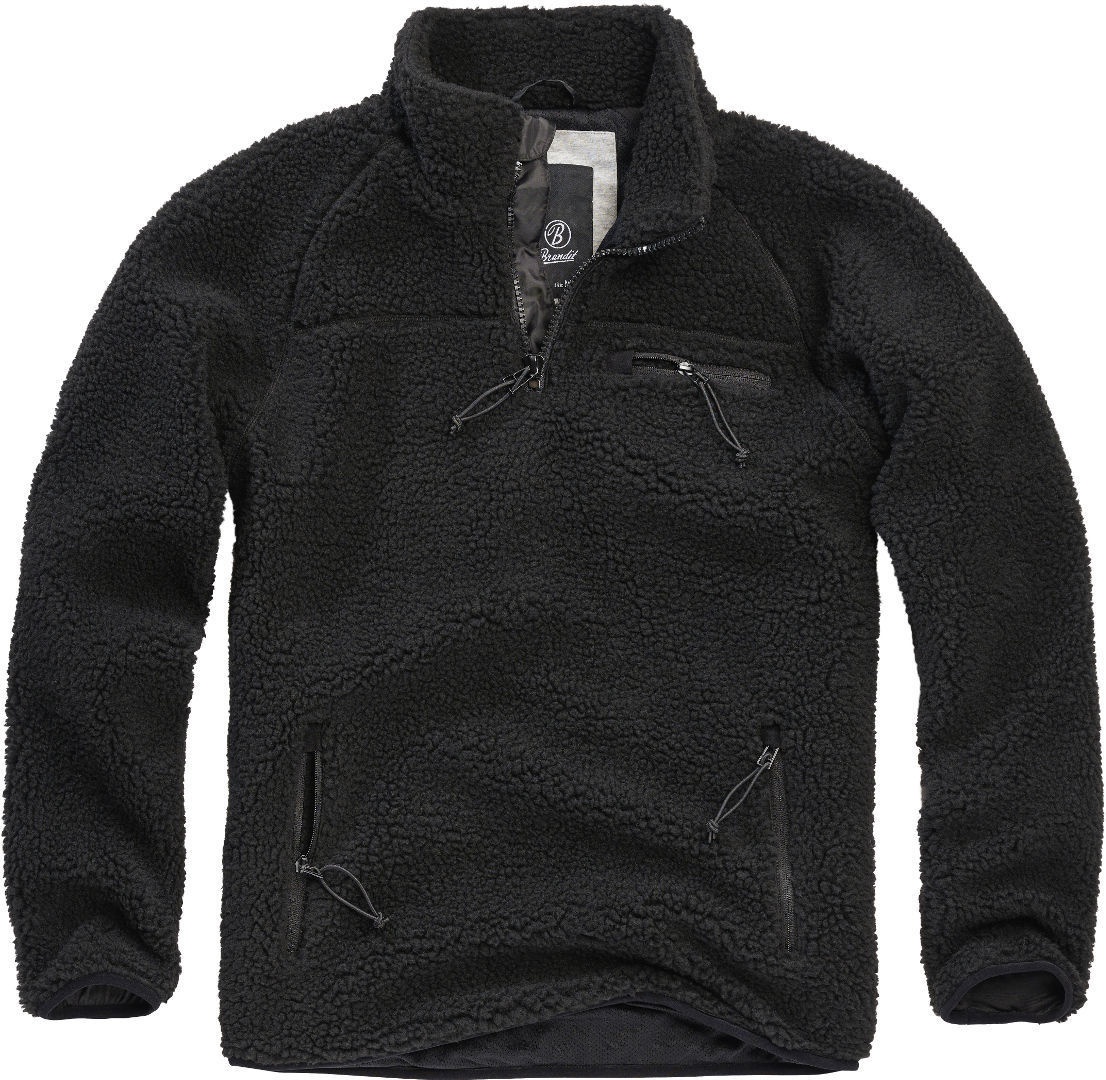 Brandit Teddyfleece Pullover, zwart, XL