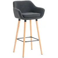 Deluke Barhocker, Dunkelgrau, 55x99x46 cm, Esszimmer, Barmöbel, Barhocker