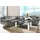 TRENDMANUFAKTUR Ecksofa "Rondo wahlweise mit Schlaffunktion, 267x247 cm (BxT), breite Armlehnen", beige (beige, braun), B:267cm H:85cm T:247cm, Kunstleder SOFTLUX;Microfaser PRIMABELLE (100% Polyester);NaturLEDER (echtes Rindsleder);Struktur (54% Polyacryl, 46% 