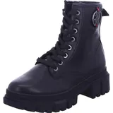 s.Oliver Damen Stiefeletten ohne Absatz zum Schnüren Vegan, Schwarz 37 EU