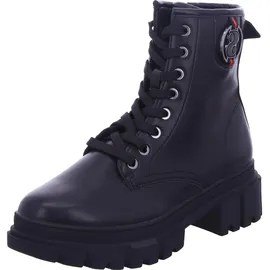 s.Oliver Damen Stiefeletten ohne Absatz zum Schnüren Vegan, Schwarz 37 EU