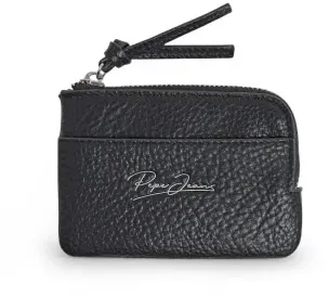 Pepe Jeans für Damen. PL0700051 Schwarzer Skript-Münzgeldbeutel (OSFA), Lässig, Polyurethan
