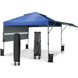 Costway Faltpavillon 3 x 3 m Blau