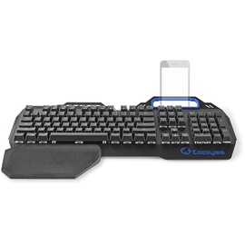 Nedis Wired Gaming Keyboard - USB - Mechanische Tasten - RGB - US international - US-Layout - Stromversorgung über USB - Netzkabellänge: 1.70 m - Gaming