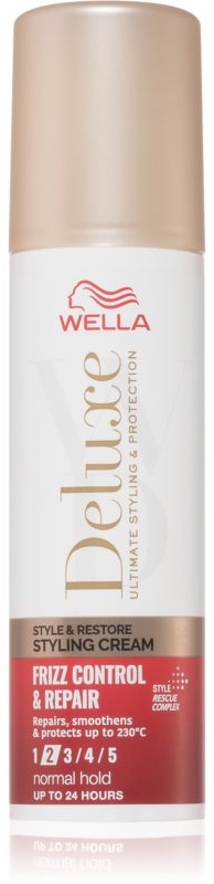 Wella Deluxe Style & Restore Stylingcreme für sanfteres Haar und die Regenerierung von beschädigtem Haar 100 ml