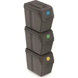 Prosperplast Sortibox 3x20 l Grau