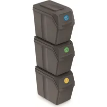 Prosperplast Sortibox 3x20 l Grau