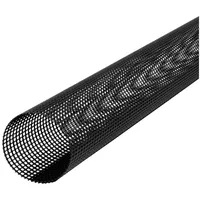 Inefa Laubschutzgitter 2m, x 125-180mm, PVC Dachrinnen Laubschutz Schwarz