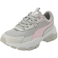 Puma Women Cassia Via Sneakers, Feather Gray-Whisp Of Pink-Cool Light Gray, 42 EU